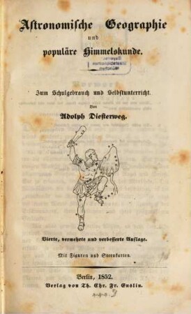 Astronomische Geographie und populäre Himmelskunde