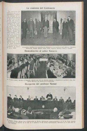 Recepción del profesor Nernst