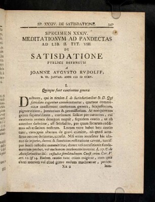 347-356, 34. De satisdatione