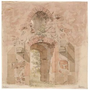 Blick aus dem Kapitelsaal der Klosterruine Heilig Kreuz bei Meißen