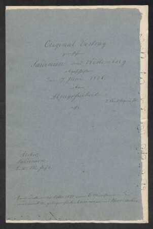 Vertrag zwischen Württemberg und Sardinien über die Freizügigkeit, 1826