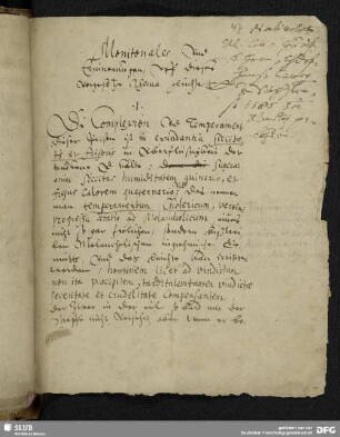 Nativitet […] Churf Hanß Georgen zu Sachßen, so 1585 to Martij geboren.