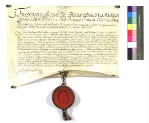 Friedrich Karl Bischof von Bamberg und Würzburg überträgt das durch die Resignation des Theodor Karl von Erthal frei gewordenee Kanonikat in der Stiftskirche zu Comburg an Philipp Theodor Sigismund von Erthal