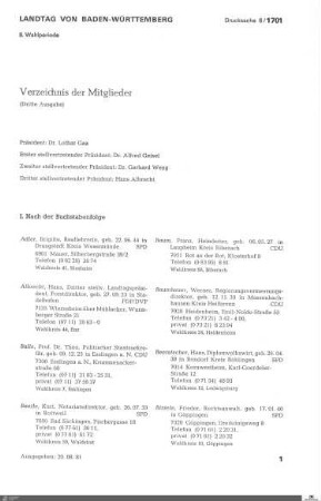 Drucksachen 1701-1900: Anträge, Anfragen, Gesetzentwürfe