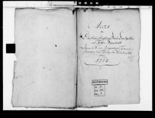 Ableben der Landgräfin Karoline, Testament, Inventur und Teilung der Verlassenschaft