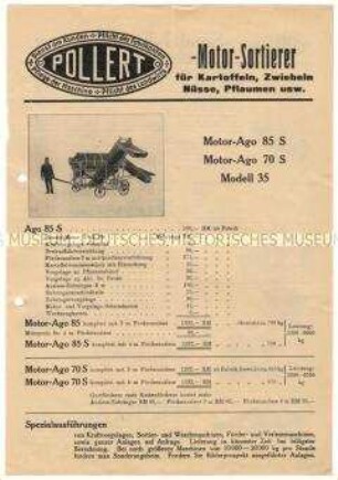 Motor-Sortiermaschinen für Kartoffel, Zwiebeln, Obst usw.
