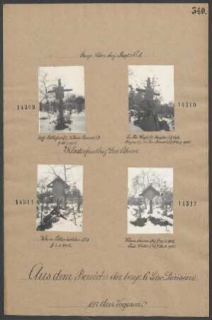 Ers. Res. Weigl (5.) Zingler (5.) Gefr. Kugler (5.) Ers. Res. Brandl (6.) gest. 22.07.1915