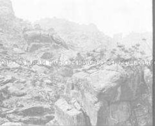 Glasdia vom "Lau schan" (Gebirge)