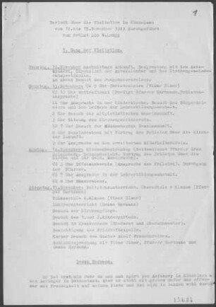 Künzelsau mit Gaisbach, Garnberg, Künsbach, Morsbach, Scheurachshof, Amrichshausen und Nagelsberg: Visitationsbericht mit Pfarrbericht 1949