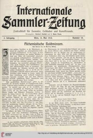 Nummer 10 (15. Mai)