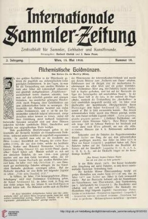 Nummer 10 (15. Mai)