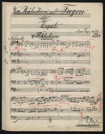 Präludien und Fugen; org; cis-Moll; op.85,1
