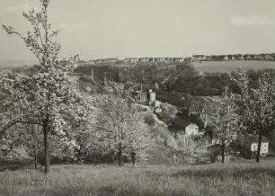 Dresden. Blick von der Begerburg über das Weißeritztal auf Coschütz