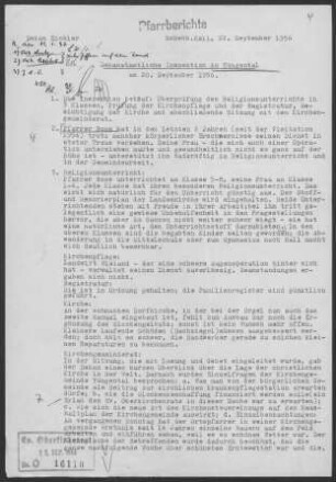 Tüngental: Inspektionsbericht 1956