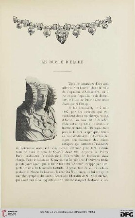 3. Pér. 19.1898: Le buste d'Elche