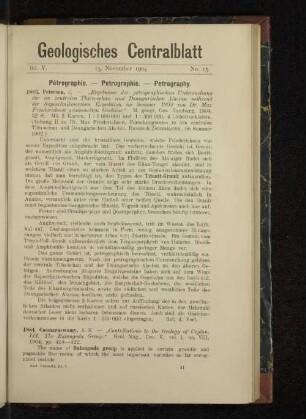 15. November 1904 No. 15.