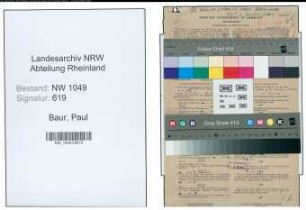 Entnazifizierung Paul Baur , geb. 07.06.1904 (Chemiker)