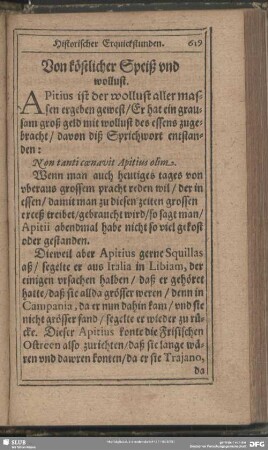 Von köstlicher Speiß und wollust