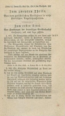 Zum zweyten Theile