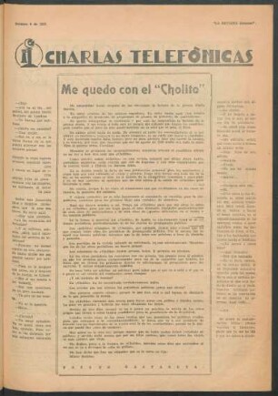 Me quedo con el "Cholito"