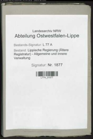 Ordnungswidrige Trauungen lippischer Untertanen durch preußische Geistliche