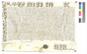 Päpstliche Bulle über die Aufschwörung des Ellwanger Kapitularen Franz Xaver Adelmann von Adelmannsfelden.