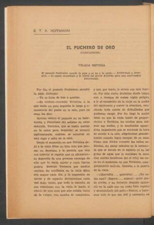 El puchero de oro - (Conclusión) : [Continúan y concluyen las andanzas del estudiante Anselmo]