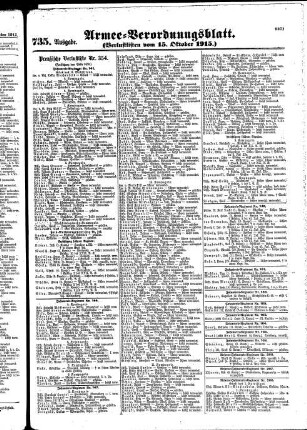 735. Ausgabe. Freitag, 15. Oktober 1915