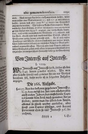 Von Interesse auf Interesse.