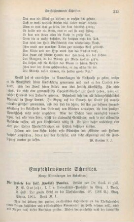 213-228 Empfehlenswerthe Schriften