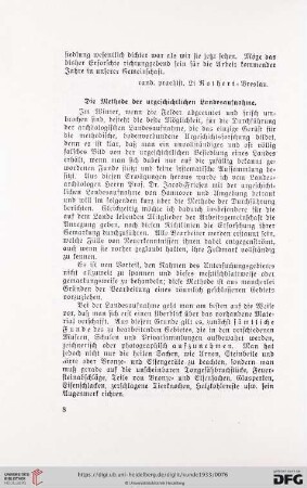 1: Die Methode der urgeschichtlichen Landesaufnahme