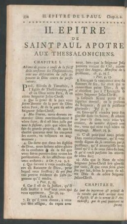 II. Epitre De Saint Paul Apotre Aux Thessaloniciens