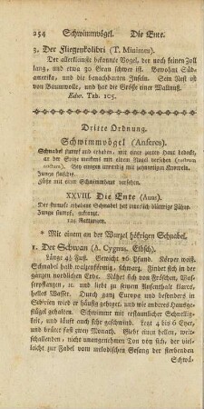 Dritte Ordnung. Schwimmvögel