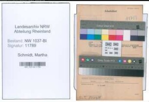 Entnazifizierung Martha Schmidt , geb. 15.10.1903 (Grosshaendler)