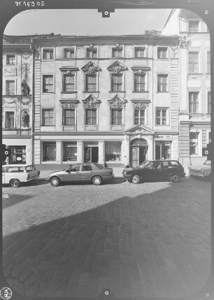 Bautzen, Innere Lauenstraße 4. Wohn- und Geschäftshaus (1720/1724). Straßenfront