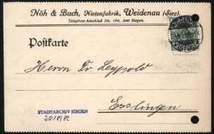 Nöh & Buch (Weidenau - Sieg)