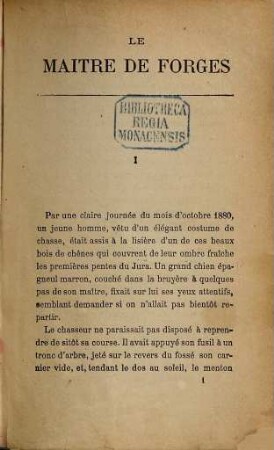 Les batailles de la vie, 1