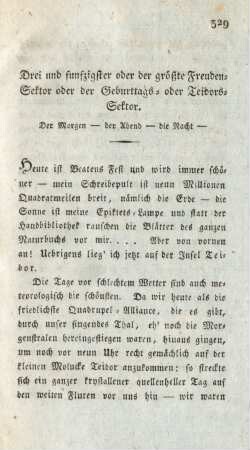 Drei und fünfzigster oder der größte Freuden-Sektor ...