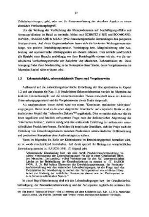 1.3 Erkenntnisobjekt, erkenntnisleitende Thesen und Vorgehensweise