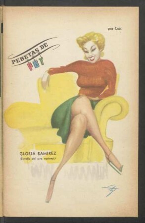 Gloria Ramirez (estrella del cine nacional) - [Caricatura]