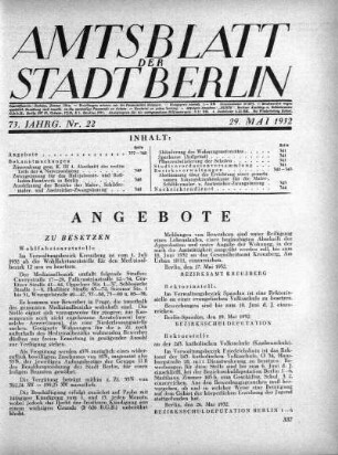 1932,22: Nr. 22, 29. Mai 1932