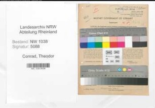 Entnazifizierung Theodor Conrad , geb. 28.09.1899 (Beamter)