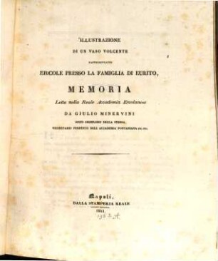 Illustrazione di un vaso volcente rappresentante Ercole presso la famiglia di Eurito
