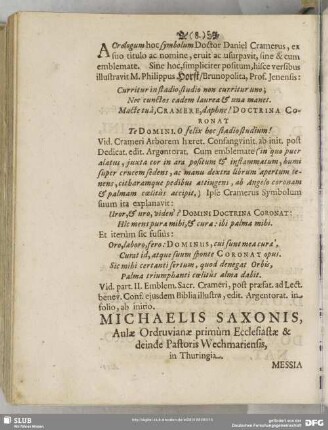 [X.] Michaelis Saxonis ...