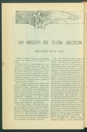 Los orígenes del Teatro Argentino