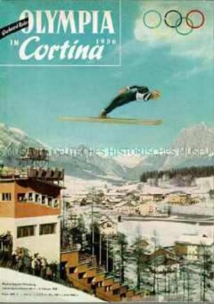 Sonderdruck mit Bildberichten und Ergebnisübersichten von den Olympischen Winterspielen 1956 in Cortina