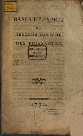 Bases et esprit du prochain manifeste des Puissances