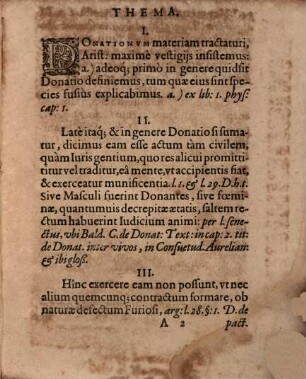 Themata iuridica ex frequenti donationum materia