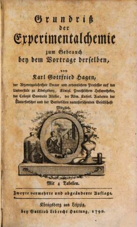Grundriß der Experimentalchemie : zum Gebrauch bey dem Vortrage derselben