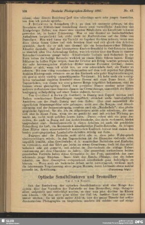 Optische Sensibilisatoren und Bromsilber